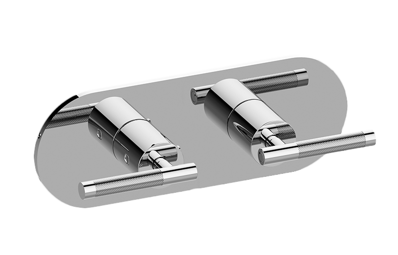 Graff G-8047HH-LM57E0-AU-T - Round M-Series Valve Trim With Two Handles (Horizontal Orientation)