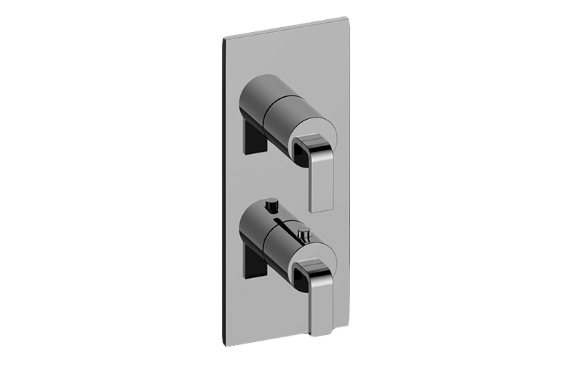 Graff G-8048-LM40E0-AU-T - Square M-Series Valve Trim With Two Handles