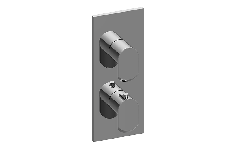 Graff G-8048-LM45E0-AU-T - Square M-Series Valve Trim With Two Handles