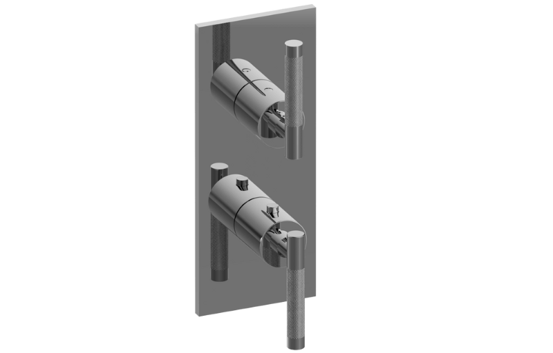 Graff G-8048-LM57E0-AU-T - Square M-Series Valve Trim With Two Handles
