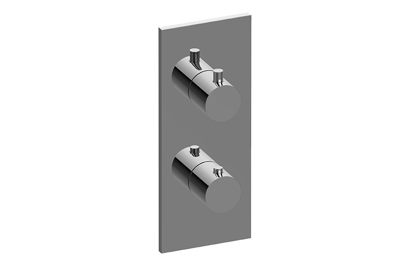 Graff G-8048-RH0-AU-T - Square M-Series Valve Trim With Two Handles