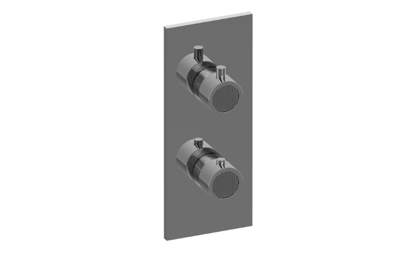 Graff G-8048-RK0-AU-T - Square M-Series Valve Trim With Two Handles
