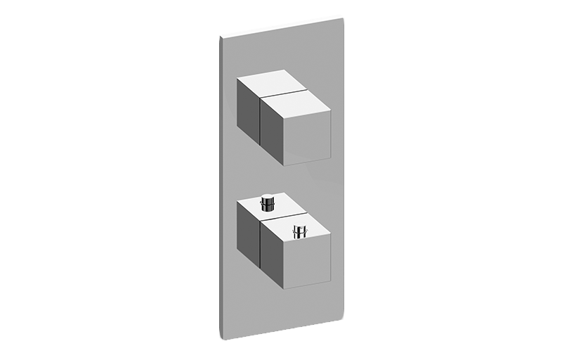 Graff G-8048-SH0-AU-T - Square M-Series Valve Trim With Two Handles