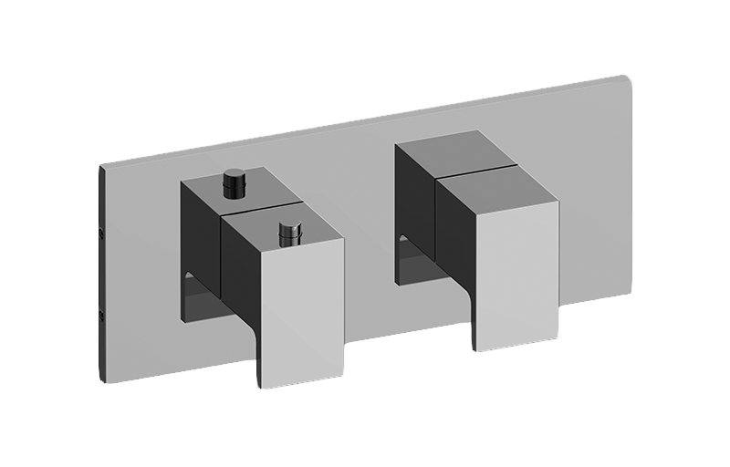 Graff G-8048H-LM31E0-AU-T - Square M-Series Valve Trim With Two Handles (Horizontal Orientation)