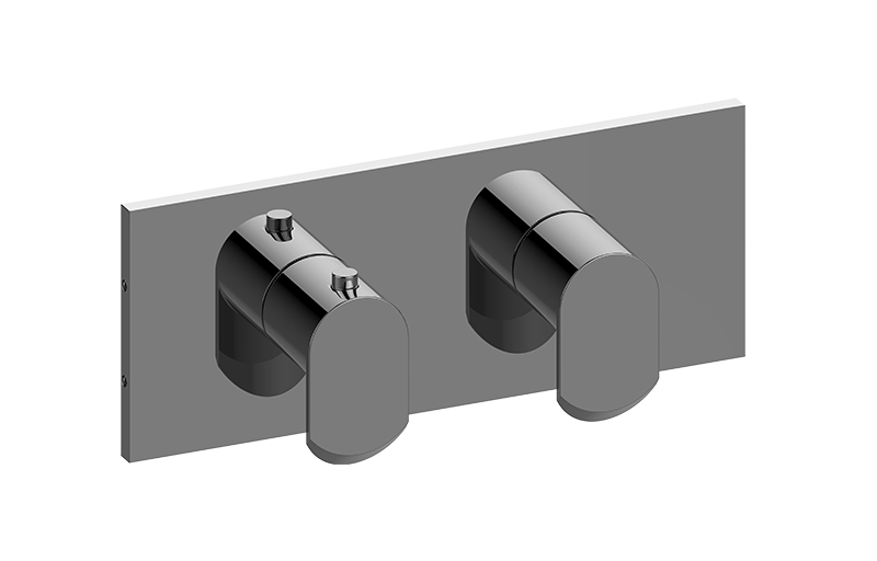 Graff G-8048H-LM45E0-AU-T - Square M-Series Valve Trim With Two Handles (Horizontal Orientation)