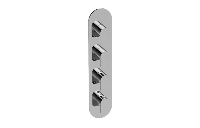 Graff G-8058-LM42E0-AU-T - Round M-Series Valve Trim With Four Handles