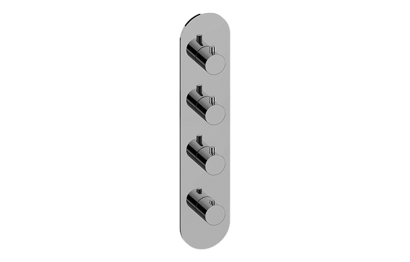 Graff G-8058-RH0-AU-T - Round M-Series Valve Trim With Four Handles