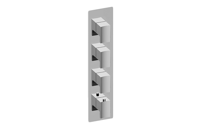 Graff G-8059-LM36E0-AU-T - Square M-Series Valve Trim With Four Handles