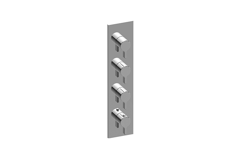 Graff G-8059-LM46E0-AU-T - Square M-Series Valve Trim With Four Handles