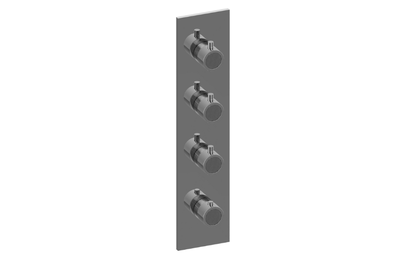 Graff G-8059-RK0-AU-T - Square M-Series Valve Trim With Four Handles