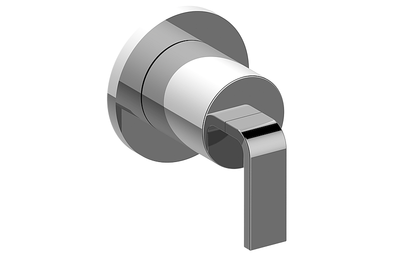 Graff G-8068-LM40E1-AU-T - Round M-Series 2-Way Diverter Valve Trim With Handle