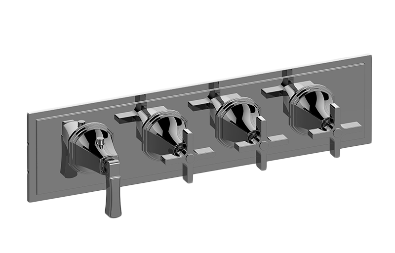 Graff G-8079H-1L3C-AU-T - M-Series Valve Trim With Four Handles (Horizontal Orientation)