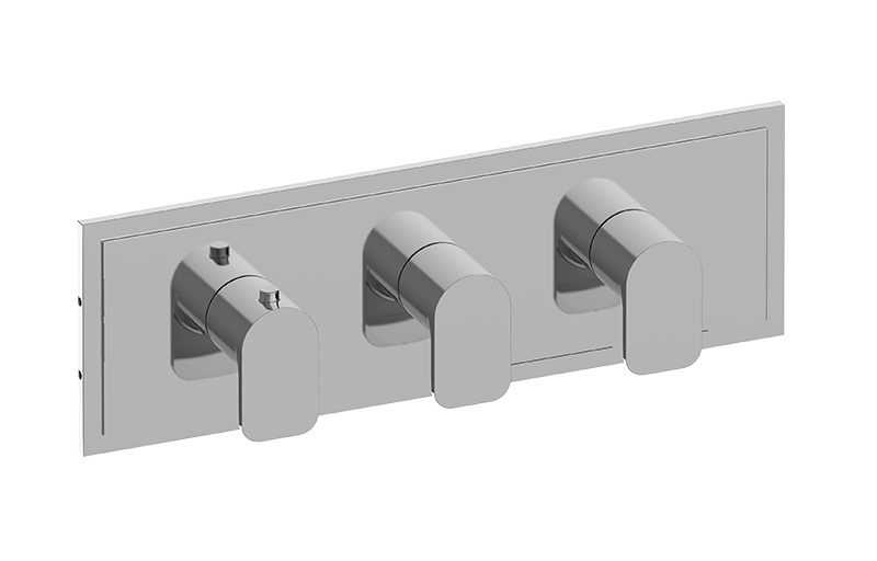 Graff G-8082H-LM42E0-AU-T - Transitional M-Series Valve Trim With Three Handles (Horizontal Orientation)