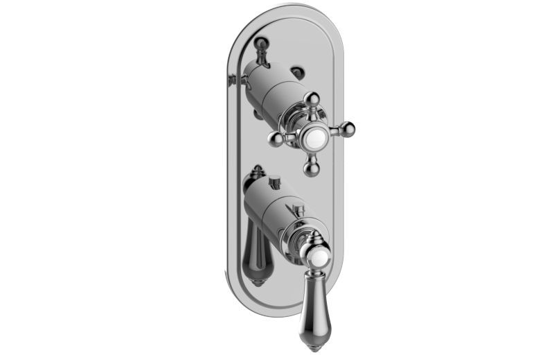 Graff G-8086-LM34C2-AU-T - Traditional M-Series Valve Trim With Two Handles