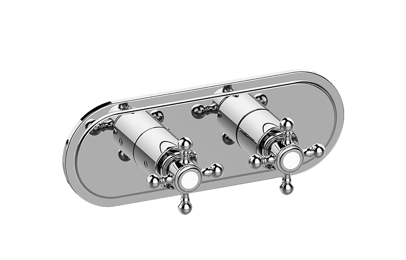 Graff G-8086H-C2E0-AU-T - Traditional M-Series Valve Trim With Two Handles (Horizontal Orientation)