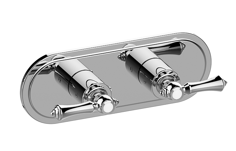 Graff G-8086H-LM15E0-AU-T - Traditional M-Series Valve Trim With Two Handles (Horizontal Orientation)