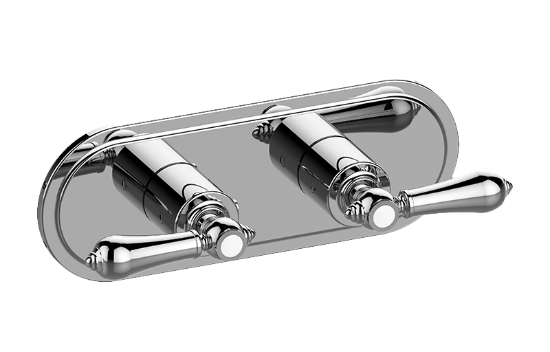 Graff G-8086H-LM34E0-AU-T - Traditional M-Series Valve Trim With Two Handles (Horizontal Orientation)