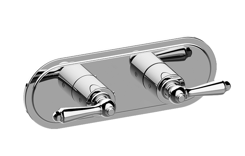 Graff G-8086H-LM48E0-AU-T - Traditional M-Series Valve Trim With Two Handles (Horizontal Orientation)