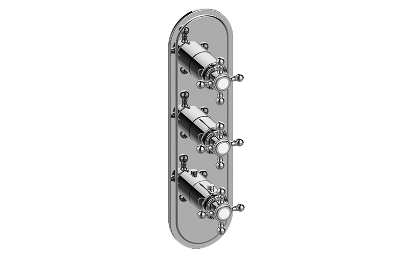 Graff G-8087-C2E0-BAU-T - Traditional M-Series Valve Trim With Three Handles