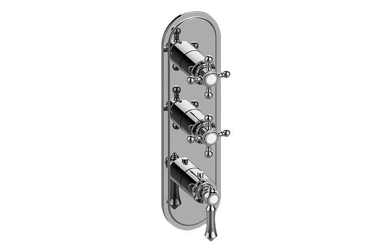 Graff G-8087-LM15C2-BB-T - Traditional M-Series Valve Trim With Three Handles