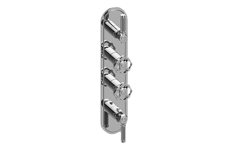 Graff G-8088-ALM56C18-AU-T - Traditional M-Series Valve Trim With Four Handles