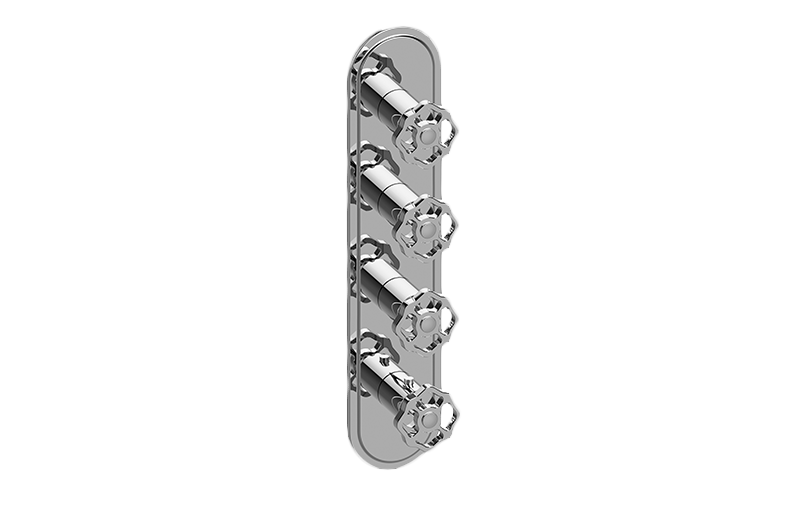Graff G-8088-C18E0-AU-T - Traditional M-Series Valve Trim With Four Handles