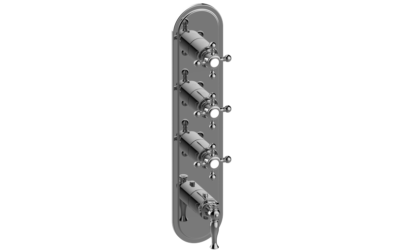 Graff G-8088-LM22C2-AU-T - Traditional M-Series Valve Trim With Four Handles