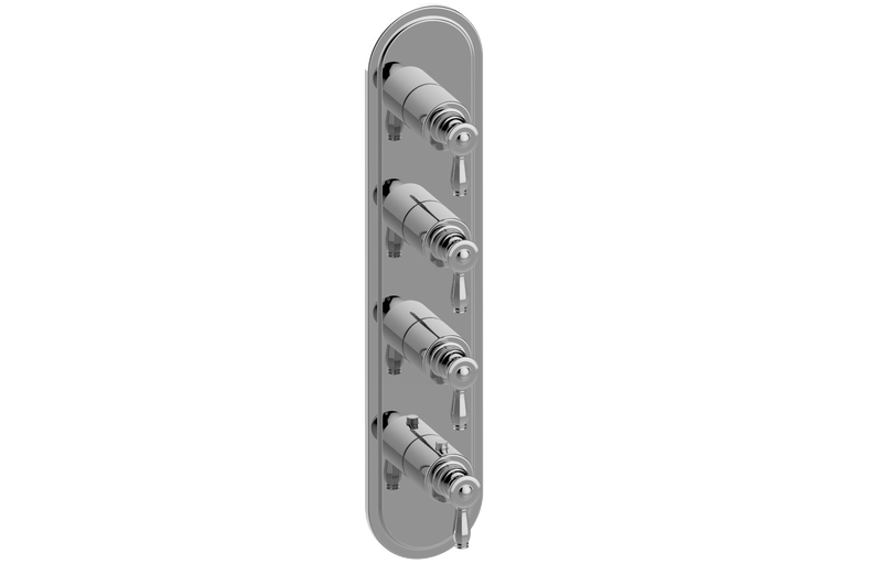 Graff G-8088-LM63E0-AU-T - Traditional M-Series Valve Trim With Four Handles