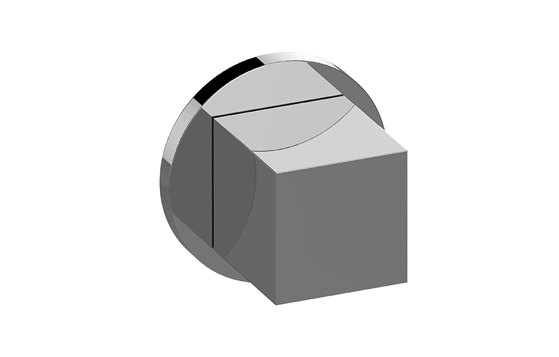 Graff G-8069-SH1-AU-T - Round M-Series 3-Way Diverter Valve Trim With Handle