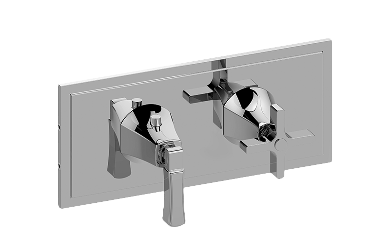 Graff G-8149H-1L1C-AU-T - Finezza Due, Vignola M-Series Valve Trim With Two Handles (Horizontal Orientation)