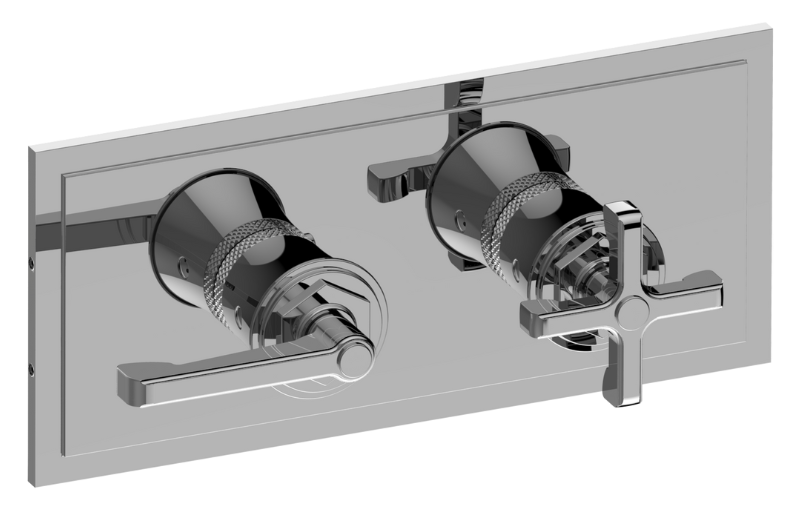 Graff G-8149HH-LM60C20-UB-T - Finezza Due, Vignola M-Series Valve Trim With Two Handles (Horizontal Orientation)