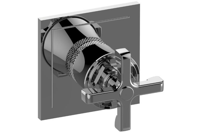 Graff G-8174-C20E1-BK-T - Finezza Due, Vignola M-Series 3-Way Diverter Valve Trim With Handle