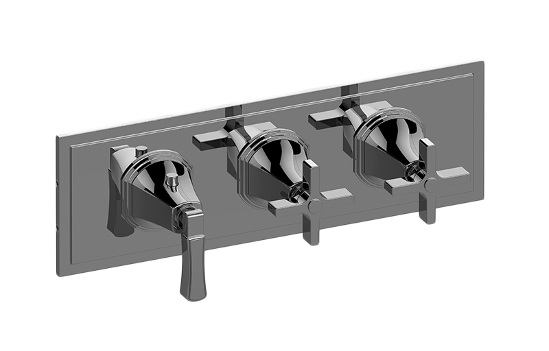 Graff G-8078H-1L2C-AU-T - M-Series Valve Trim With Three Handles (Horizontal Orientation)
