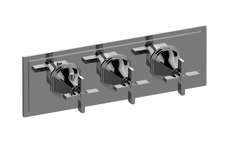 Graff G-8078H-C15E0-BAU-T - M-Series Valve Trim With Three Handles (Horizontal Orientation)
