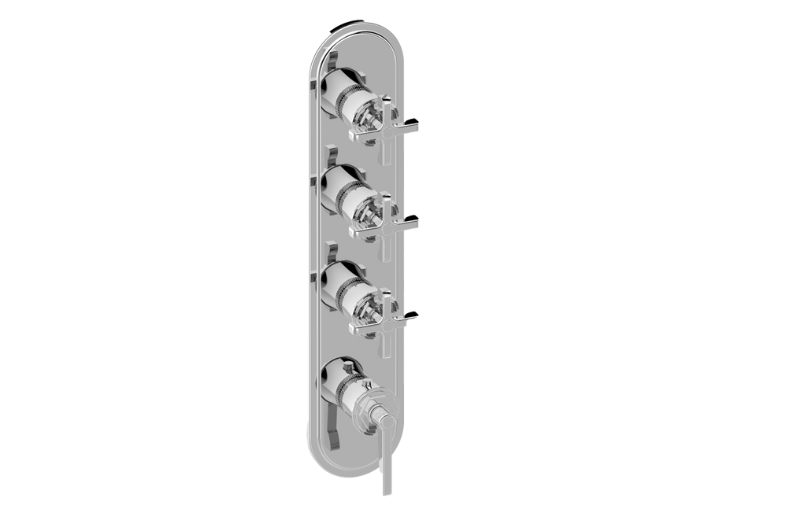 Graff G-8188-LM60C20-UBB-T - Traditional M-Series Valve Trim With Four Handles