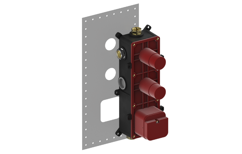 Graff G-82-77-53S - Thermostatic Valve Stop/Volume Control Valve And 3-Way Shared Function Diverter Rough Valve