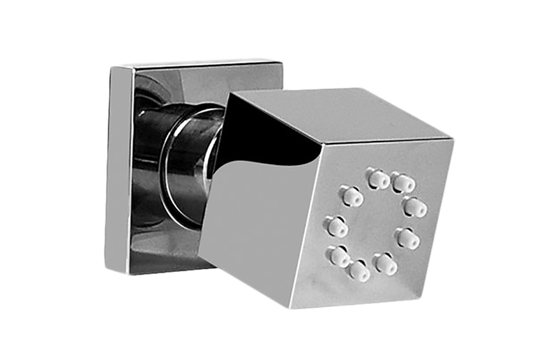 Graff G-8490-BB - Square Body Spray With Solid Brass Swivel Head