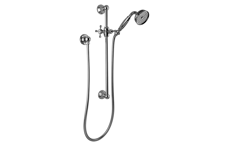 Graff G-8600-C2S-BK - Traditional Handshower W/Wall-Mounted Slide Bar