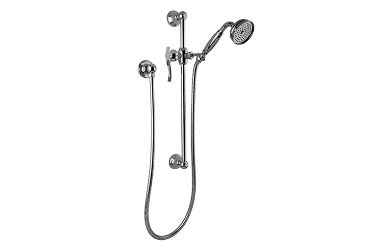 Graff G-8600-LM20S-BK - Traditional Handshower W/Wall-Mounted Slide Bar