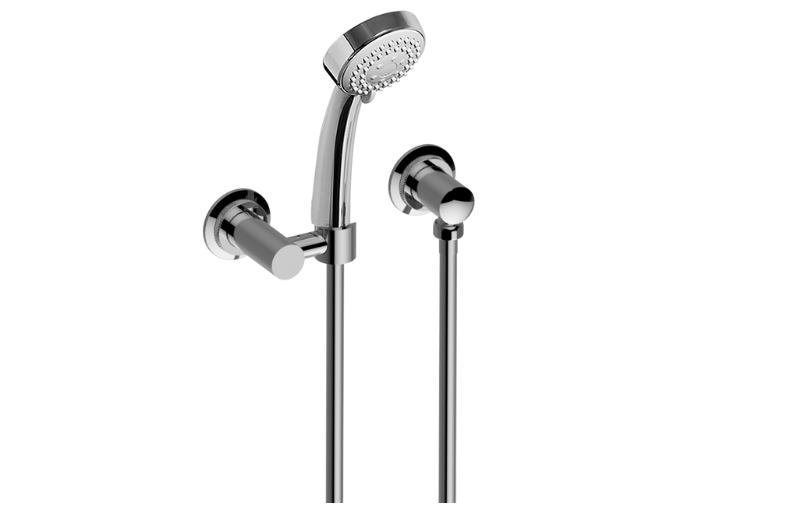 Graff G-8629A-BK - Multi-Function Round Handshower With Wall Bracket