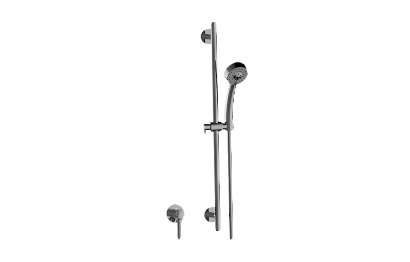 Graff G-8680-BK - Contemporary Handshower W/Wall-Mounted Slide Bar
