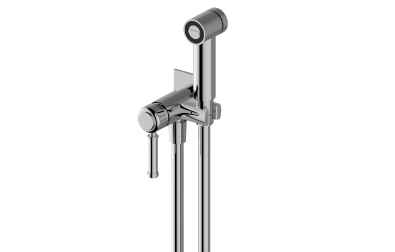 Graff G-8930-LM21M-AU-T - Wall-Mounted Hygenic Body Spray Square Trim