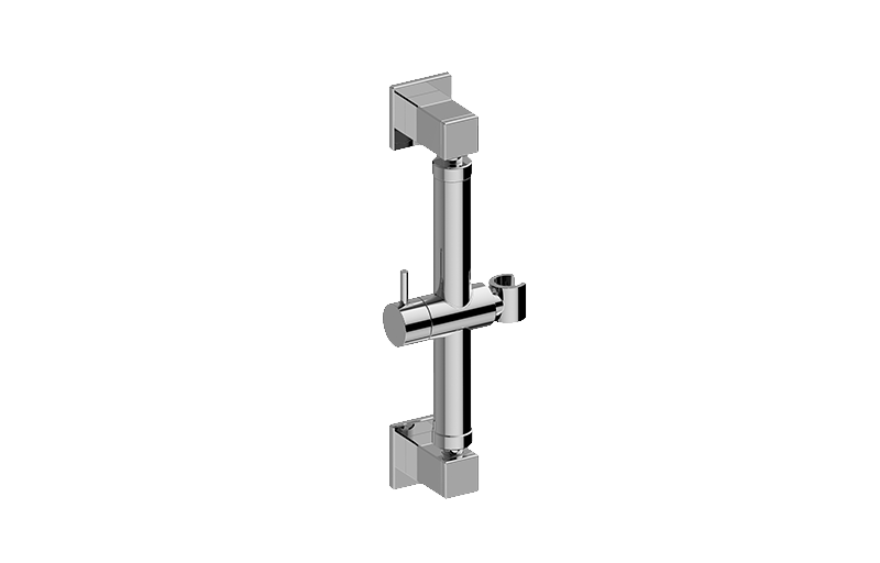 Graff G-9551-BK - Square Grab Bar - 12" W/Handshower Holder