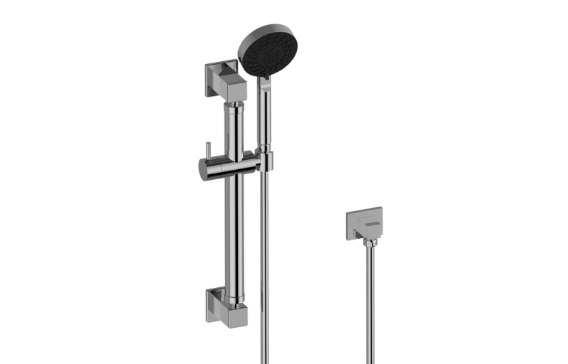 Graff G-9665K-BK - Multi-Function Handshower W/16" Square Grab Bar