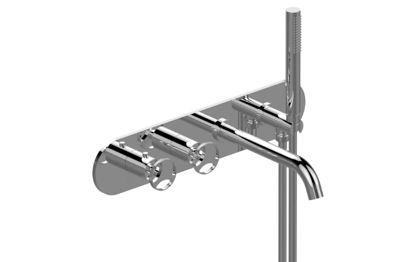 Graff GL7.690H-C19E0-AU-T - Wall-Mounted M-Series Thermostatic System - Tub Spout And Handshower (Trim)