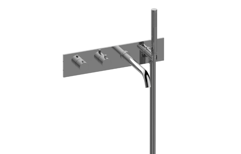 Graff GM7.690H-RH0-UB-T - Wall-Mounted M-Series Thermostatic System - Tub Spout And Handshower (Trim)