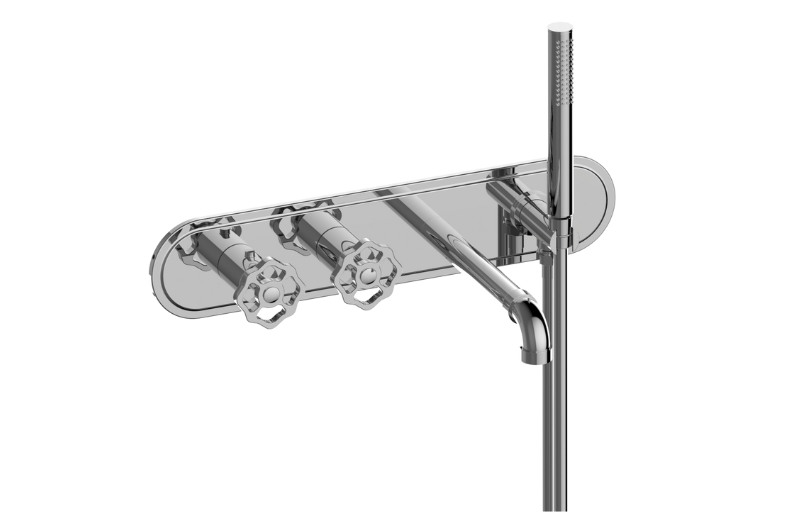 Graff GT7.690H-C18E0-UB-T - Wall-Mounted M-Series Thermostatic System - Tub Spout And Handshower (Trim)