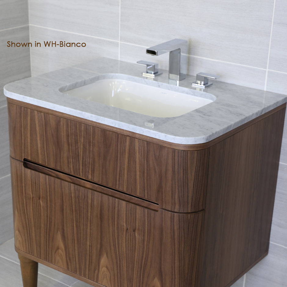 Lacava - Quartz Countertop For Vanity H272. W: 30", D: 22", H: 3/4". Available In 00-No Faucet Holes; 01-One Faucet Hole; 03-Three Faucet Holes In 8" Spread.