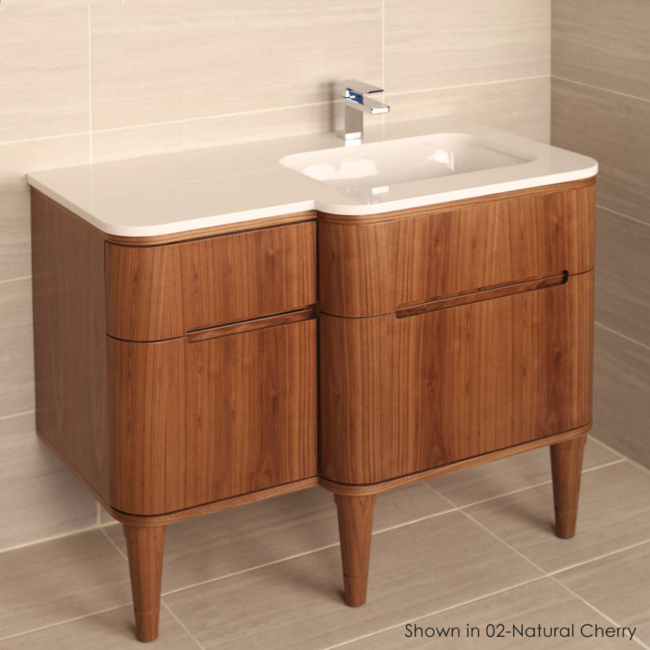 Lacava - Quartz Countertop For Vanity H274R. W: 48", D: 22", H: 3/4". Available In 00-No Faucet Holes; 01-One Faucet Hole; 03-Three Faucet Holes In 8" Spread.