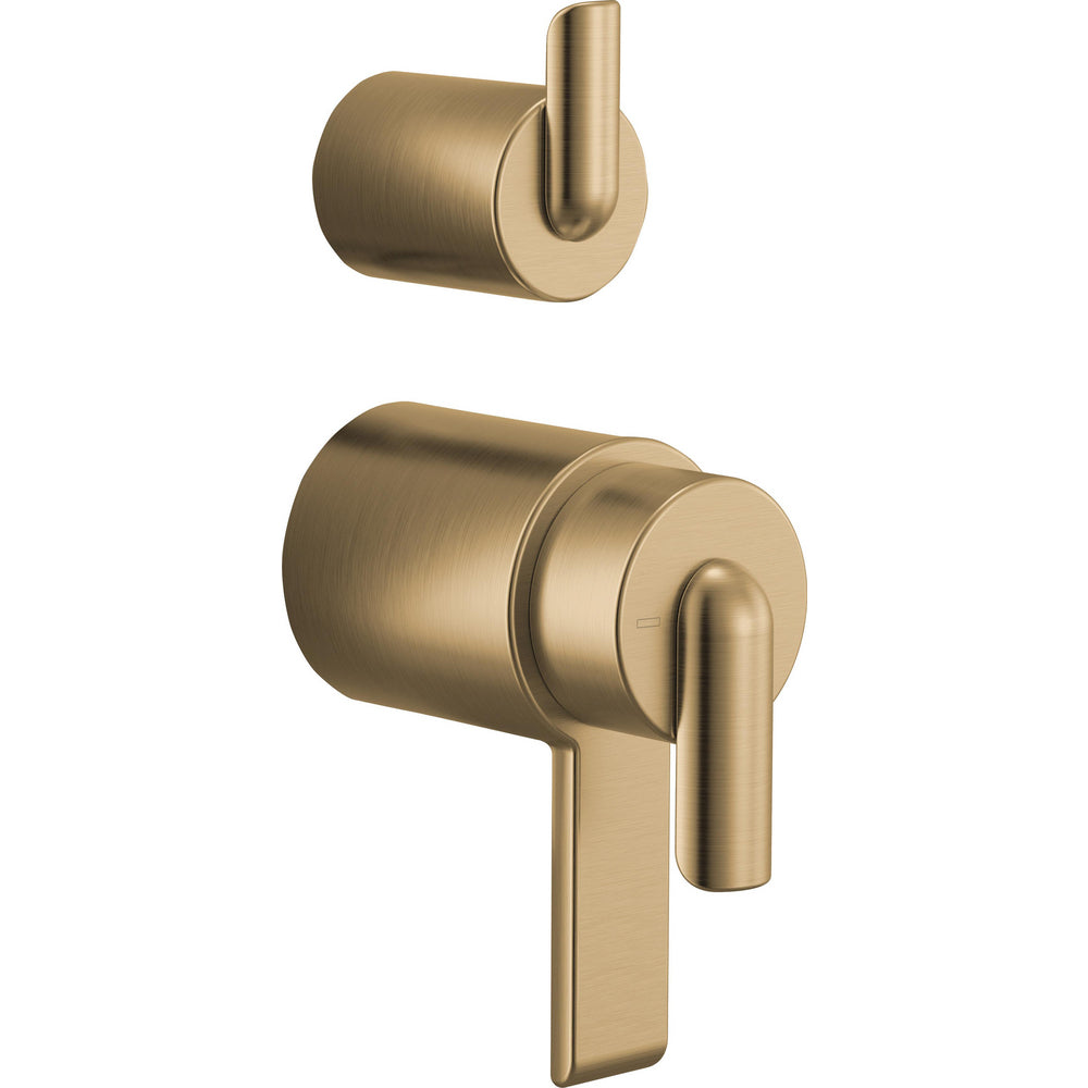 Brizo HL75111-GL - Tempassure® Thermostatic Valve With Integrated Diverter Bent Lever Handle Kit